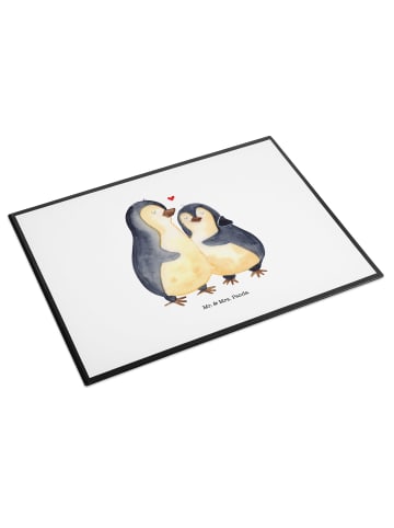 Mr. & Mrs. Panda bastelunterlage Pinguin umarmen ohne Spruch in Weiß