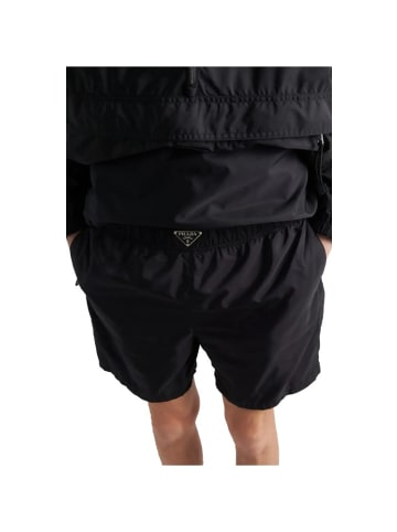 PRADA Nylon Badehose Schwarz Herren