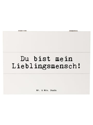 Mr. & Mrs. Panda Aufbewahrungsbox Du bist mein Lieblingsmensch! ... in Weiß