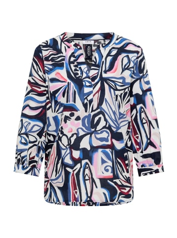 Cecil 3/4-Arm Bluse mit Multicolor Print in Blau