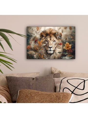 MuchoWow Leinwand Bilder Löwe