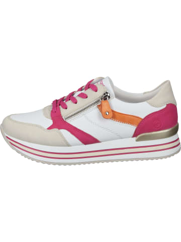 remonte Schnürschuhe, Sneakers Low in crema/weiss/magenta