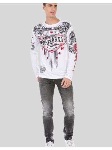 Cipo & Baxx Sweatshirts in WHITE
