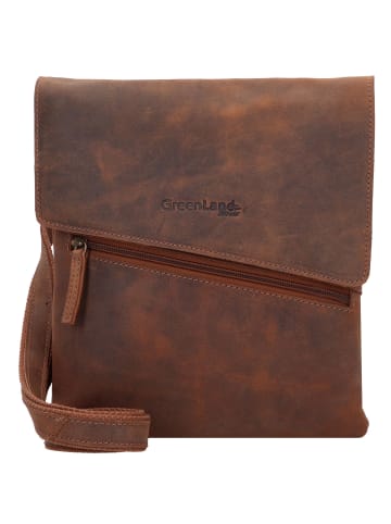 Greenland Nature Montenegro Umhängetasche Leder 23 cm braun