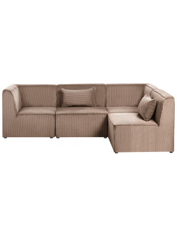 Beliani 4-tlg Modulsofa LEMVIG in Beige