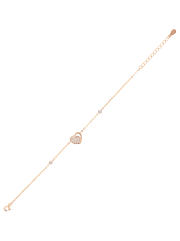 Adeliás Damen Anhänger – Herzanhänger aus 925 Silber mit Zirkonia in silber