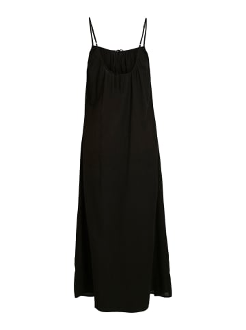 Vila Maxi Kleid Spaghetti Träger Dress mit Rückenausschnitt VIANIKA in Schwarz