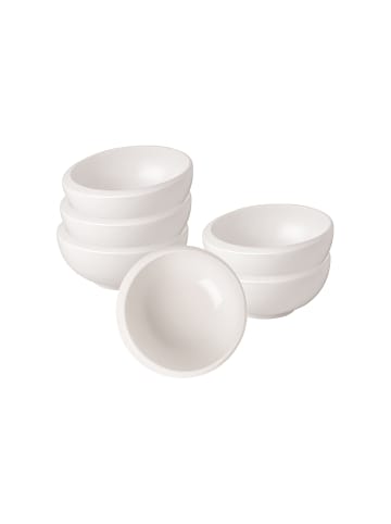 Villeroy & Boch 6er Set Dipschälchen NewMoon in Weiß ø 8,5 cm in weiß