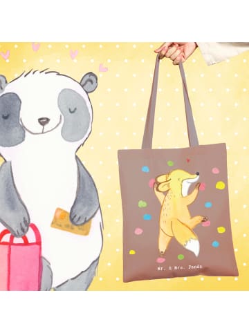 Mr. & Mrs. Panda Strandtasche Fuchs Bouldern ohne Spruch in Braun Pastell