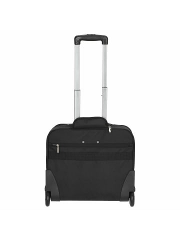 D&N Business - 2-Rollen Businesstrolley 43 cm Polyester (schwarz) in schwarz