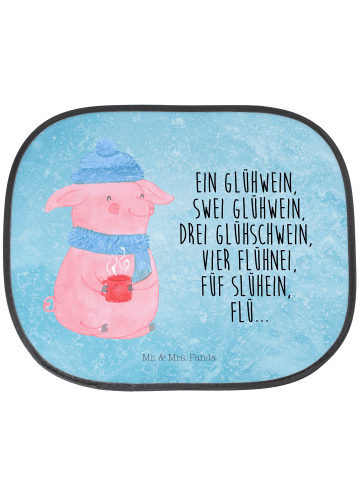 Mr. & Mrs. Panda Sonnenschutz für Auto Schweinchen Glühwein mit ... in Eisblau