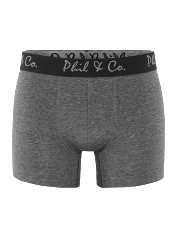 Phil & Co. Berlin  Retroshorts 2-Pack Jersey in black anthra