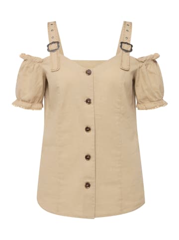 Ulla Popken Trachtenbluse in beige