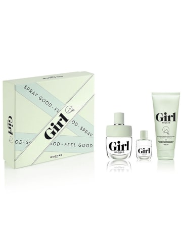 Rochas Paris Girl Set - Eau de Toilette 60 ml + 4,5 ml + Peeling-Gel 100 ml