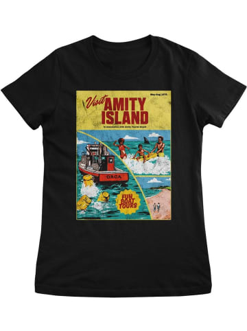 Jaws Shirt "JAWS Visit Amity Island Retro Girly Tee" in Schwarz