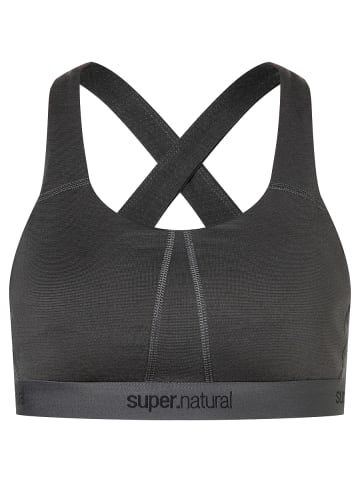 super.natural Merino Bra in dunkelgrau