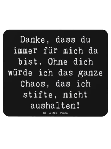 Mr. & Mrs. Panda Mauspad Spruch Dankbarkeit für Freundschaft mit... in Schwarz