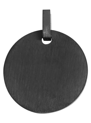 Adeliás Unisex Anhänger – Anhänger aus Edelstahl in schwarz