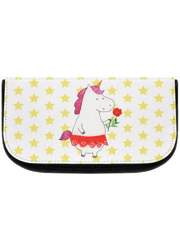 Mr. & Mrs. Panda Kosmetiktasche Einhorn Dame ohne Spruch in Weiß