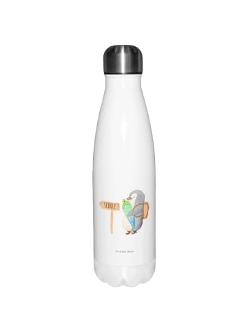 Mr. & Mrs. Panda Thermos Pinguin Schultüte ohne Spruch in Weiß