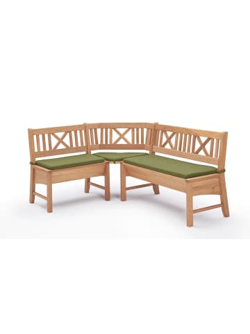 58 aufm Kessel ECKBANK Deborah 135 x 204 x 87 Massivholz Buche lackiert/Grün