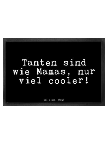 Mr. & Mrs. Panda Fußmatte Tanten sind wie Mamas,... mit Spruch in Schwarz
