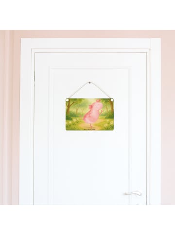 Mr. & Mrs. Panda Schild Axolotl Tanzen Design ohne Spruch in Weiß