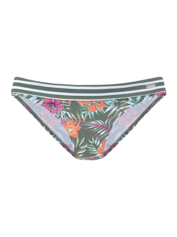 Venice Beach Bikini-Hose in oliv-bedruckt