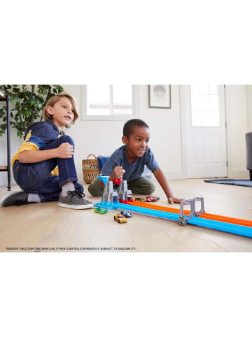 Hot Wheels Zweispurige Looping Rennstrecke gerade Trackteile 2 Autos Maßstab 1:64 5+ GFH85