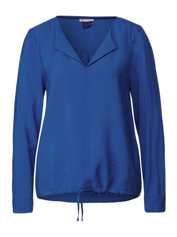 Street One Bluse mit Raffung in Blau