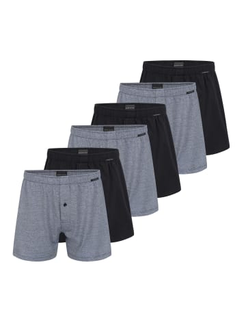 Schiesser Boxershorts Singel-Jersey in Schwarz