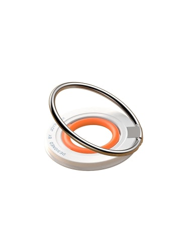 COFI 1453 magnetischer Telefonhalter - Ringhalter in Weiß-Orange