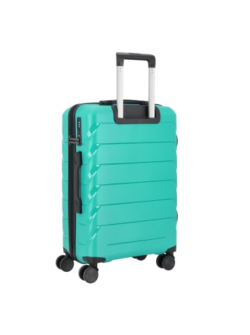 D&N Travel Line 4100 4 Rollen Trolley M 64 cm in petrol