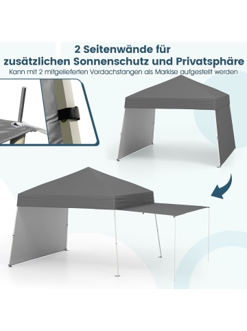 COSTWAY Pavillon 3 x 4 m in Grau
