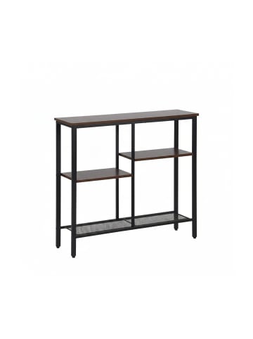 Konsolentisch in Braun/ Schwarz - (B)80 x (H)75 x (T)22 cm