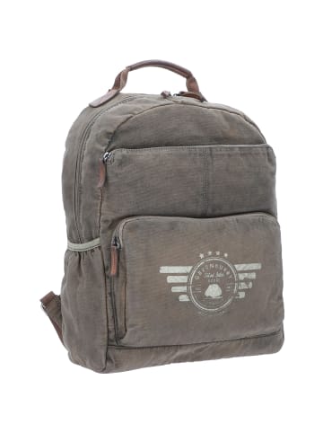 Greenburry Vintage Aviator Rucksack 43 cm Laptopfach in khaki