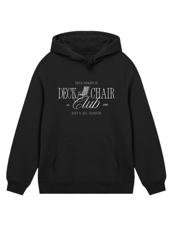 F4NT4STIC Hoodie Deck Chair Club Knut und Jan in schwarz