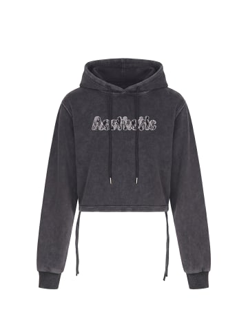 myMo ROCKS Women Hoodie in Grey Stone Wash