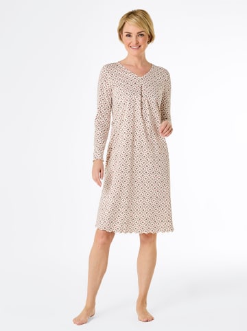 WITT WEIDEN Nachthemd in champagner-flamingo-bedruckt