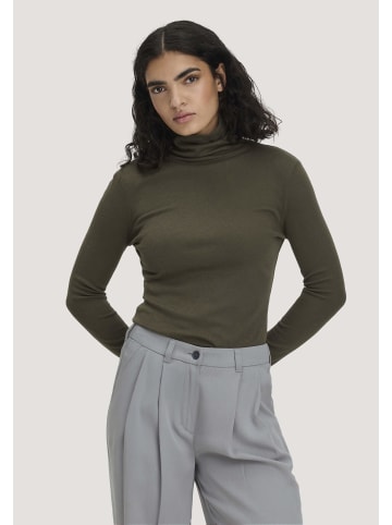 Hessnatur Softrib Longsleeve in vintage oliv