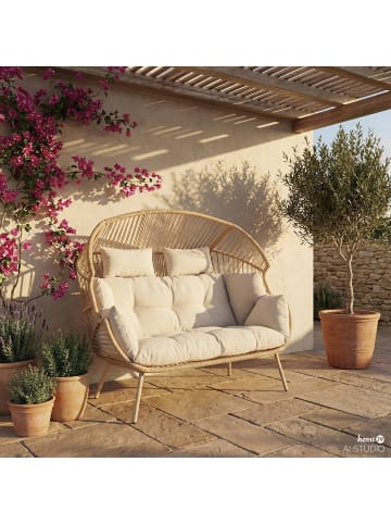 home24 XXL-Gartensessel Vite in Beige