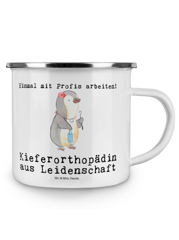 Mr. & Mrs. Panda Haferl Kieferorthopädin Leidenschaft mit Spruch in Weiß