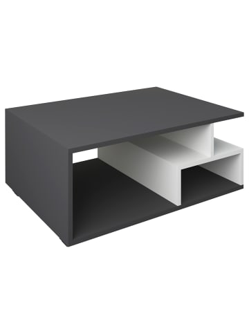VCM  Holz Sofatisch Couchtisch Wohnzimmertisch Sulas in Anthrazit / Weiß