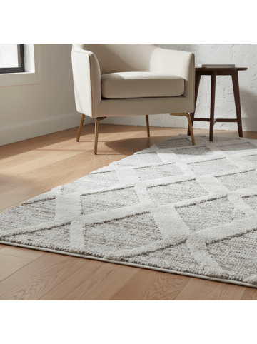 KADIMA DESIGN Teppich 3D Waschbar Boho EISACK Strapazierfähig OEKO-TEX Wohnzimmer