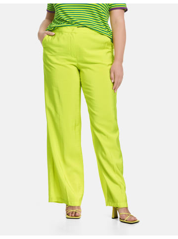 SAMOON Hose Freizeit lang in Lemon Green