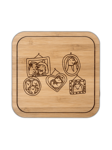 Mr. & Mrs. Panda Untersetzer Igel Familie ohne Spruch in Transparent