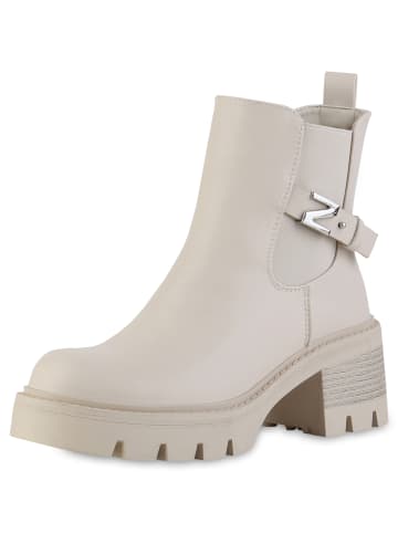 VAN HILL Klassische Stiefeletten Kelly in Beige