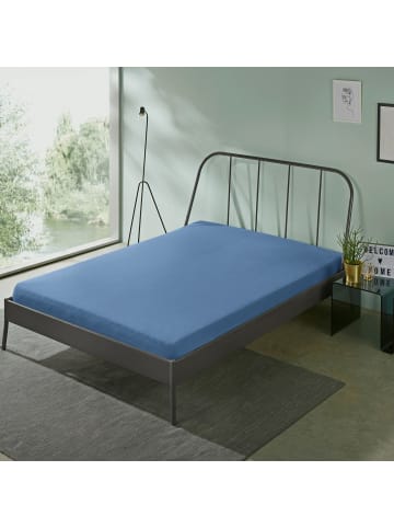 Erwin Müller Single-Jersey Spannbettlaken Bamberg in blau