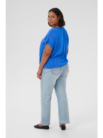 KAFFE curve Kurzarm-Bluse KCami Loose fit in Surf the Web