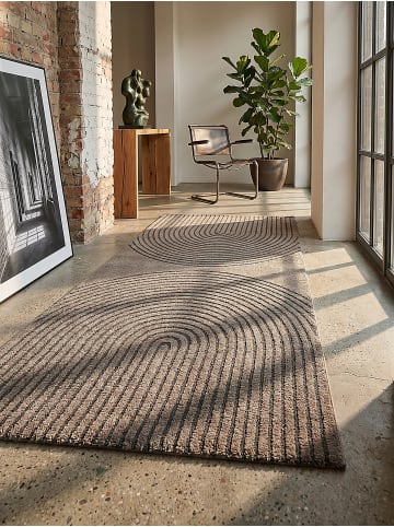 KADIMA DESIGN Teppichläufer Geometrisch pflegeleicht Wohnzimmer Schlafzimmer Flur in Braun